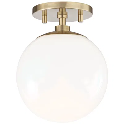 Mitzi By Hudson Valley Mitzi Stella 7" Wide Aged Brass Ceiling Light