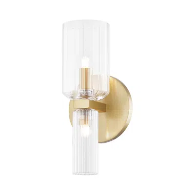Mitzi By Hudson Valley Mitzi Tabitha 10 1/4" High Aged Brass 2-light Wall Sconce