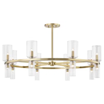 Mitzi By Hudson Valley Mitzi Tabitha 33 3/4" Wide Aged Brass 16-light Chandelier