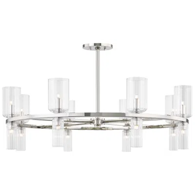 Mitzi By Hudson Valley Mitzi Tabitha 33 3/4"w Polished Nickel 16-light Chandelier