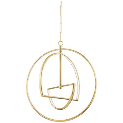 Mitzi By Hudson Valley Mitzi Welland 28" Wide Aged Brass Led Pendant Light