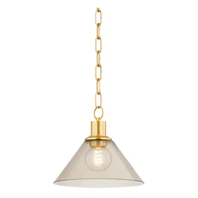 Mitzi By Hudson Valley The Lifestyled Co Anniebee 10.5 In. Aged Brass Pendant