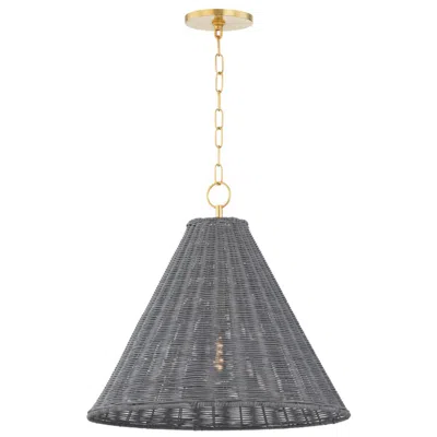 Mitzi By Hudson Valley The Lifestyled Co Destiny 22 In. Aged Brass Pendant