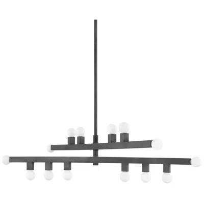 Mitzi By Hudson Valley The Lifestyled Co Sutter 40.75 In. Graphite Chandelier