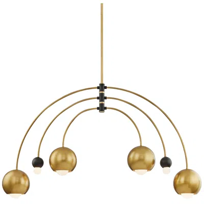 Mitzi By Hudson Valley Willow 48 3/4" Wide Aged Brass Kitchen Island Light Pendant