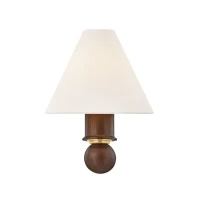 Mitzi Candice 8 Inch Wide 1 Light Wall Sconce In Aged Brass