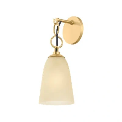 Mitzi Christine 5.75 Inch Wide 1 Light Wall Sconce In Aged Brass