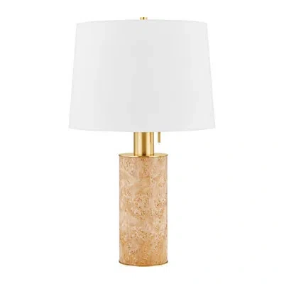 Mitzi Clarissa 1 Light Table Lamp In Tan