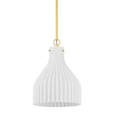 Mitzi Corinthia 1 Light Pendant In Antique Brass