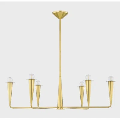 Mitzi Danna Chandelier By The Lifestyled Co In Antique Brass