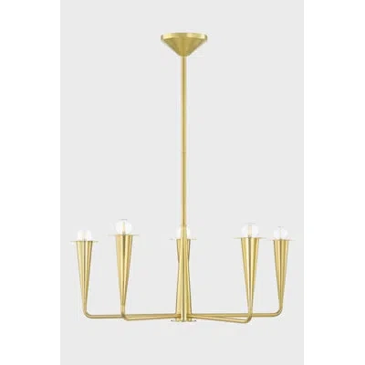 Mitzi Danna Chandelier By The Lifestyled Co In Antique Brass