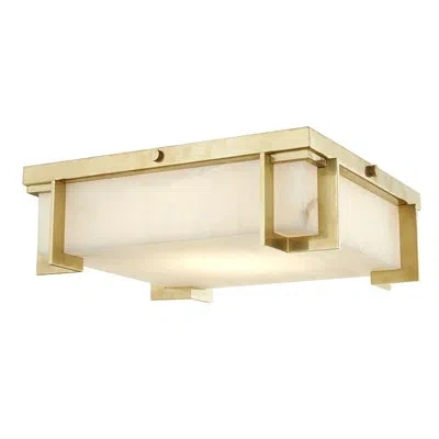 Mitzi Delmar 1 - Light Led Flush Mount In Aged Brass