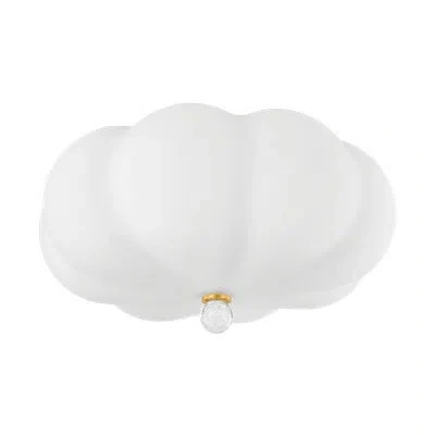 Mitzi Demille Flush Mount By Mandy Cheng X  In White