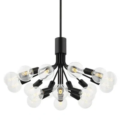Mitzi Drea 18 Light Chandelier In Soft Black