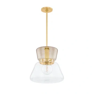 Mitzi Elodie Pendant In Brass