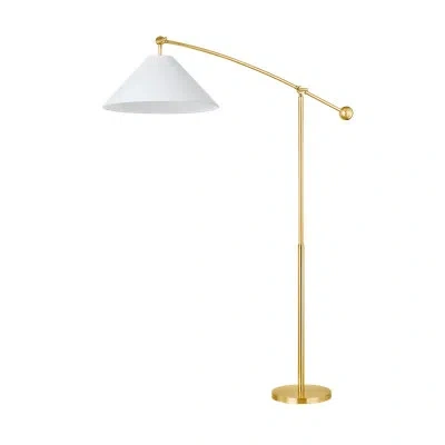 Mitzi Floor Lamp By Tali Roth X  In Aged Brass