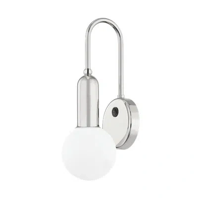 Mitzi Gabby 1 - Light Led Dimmable Armed Sconce In Polished Nickel