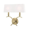 Mitzi Gwen 2 - Light Dimmable Armed Sconce In Aged Brass