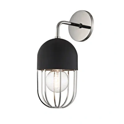 Mitzi Haley 1 - Light Dimmable Armed Sconce In Polished Nickel