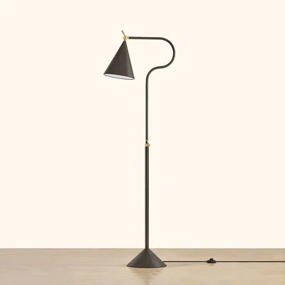 Mitzi Harriet Floor Lamp In Aged Brass