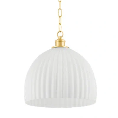 Mitzi Hillary Pendant By Zio & Sons In Aged Brass