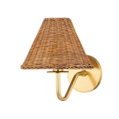 Mitzi Issa Wall Sconce By Tali Roth In Aged Brass