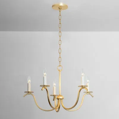 Mitzi Jaclin 5 Light Chandelier In Gold Leaf