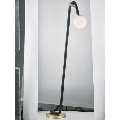 Mitzi Jeremy 60.25" Arched Floor Lamp In Aged Brass