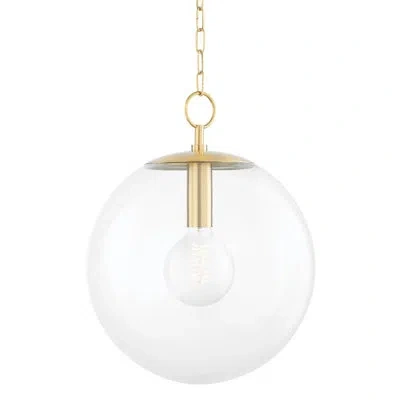 Mitzi Juliana 1 Light Pendant In Aged Brass