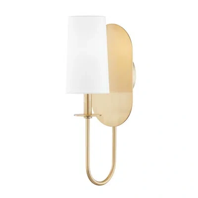 Mitzi Lara 1 - Light Dimmable Armed Sconce In Aged Brass