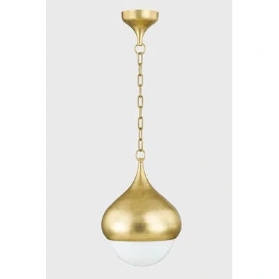 Mitzi Luciel 1 Light Pendant In Vintage Gold Leaf