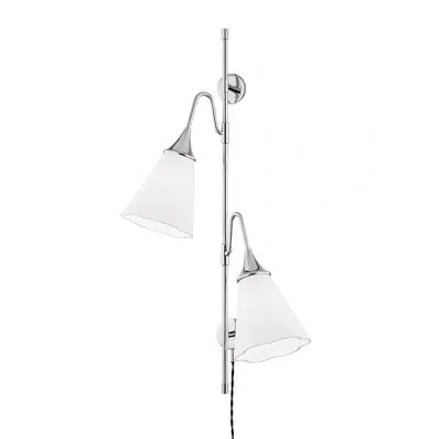 Mitzi Mara 2 - Light Dimmable Polished Nickel Armed Sconce