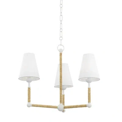 Mitzi Mariana Chandelier By Megan Molten In Textured White