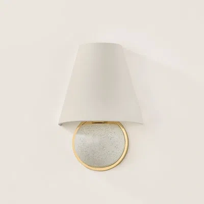 Mitzi Marlena 7.75 Inch Wide 1 Light Wall Sconce In Aged Brass
