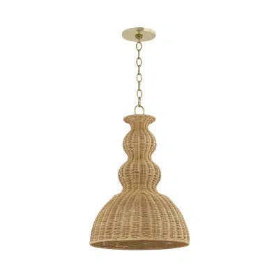 Mitzi Mayla 1 Light Pendant By Megan Molten X  In Brass