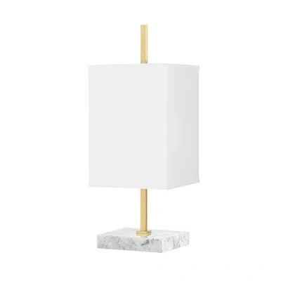 Mitzi Mikaela 1 Light Table Lamp In Aged Brass