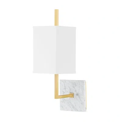 Mitzi Mikaela 1 Light Wall Sconce In Aged Brass