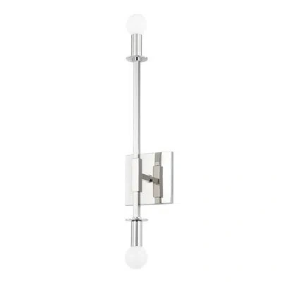 Mitzi Milana 2 Light Wall Sconce In Polished Nickel