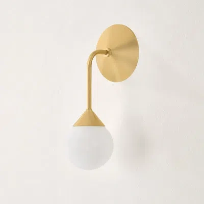 Mitzi Natasha 4.75 Inch Wide 1 Light Wall Sconce In Aged Brass