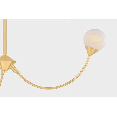 Mitzi Natasha Wide Chandelier In Aged Brass