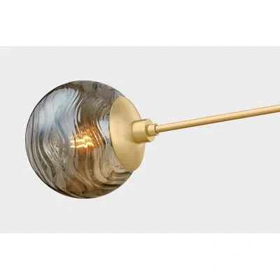 Mitzi Nyla 45.5 Inch Wide 3 Light Chandelier In True In Brass