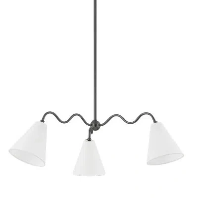 Mitzi Onda 3 Light Chandelier By Tali Roth X  In Old Bronze