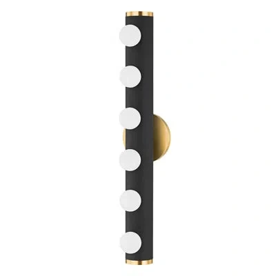 Mitzi Penny 6 Light Bath And Vanity In Textured Black