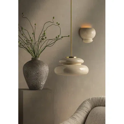 Mitzi Pia 1 Light Pendant By Hilary Matt For  In Gray