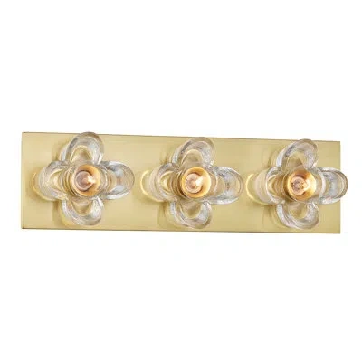 Mitzi Shea 3 Light Bath And Vanity In Aged Brass