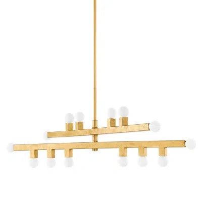 Mitzi Sutter Chandelier By The Lifestyled Co In Vintage Gold Leaf