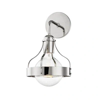 Mitzi Violet 1 - Light Dimmable Armed Sconce In Polished Nickel