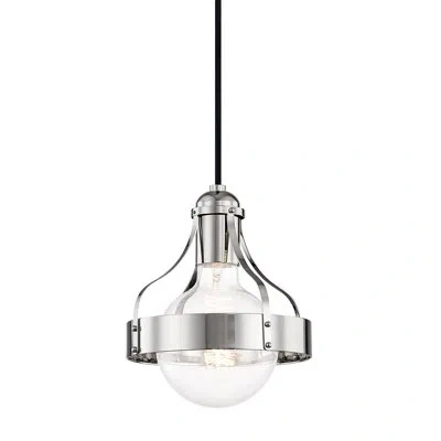Mitzi Violet 1 Light Pendant In Polished Nickel