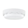 Mitzi Wave 3 Light Flush Mount In Ceramic Matte White