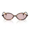 Miu Miu Miumiu 0mu 04zs Miu Regard Vau50d Havana Miele Sunglasses In Brown